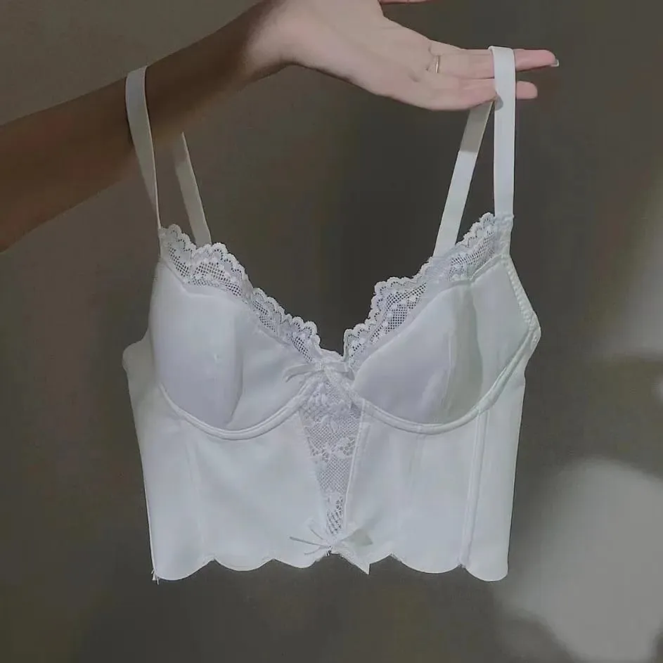 Thin Underwear Women's Push-Up No-Wire Sexy Lace Fishbone Bra — image 4