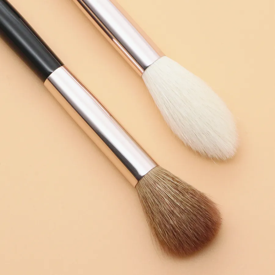 Highlighter Make-up Pinsel Top Ziegenhaar Hochwertige Lidschatten Blender Kontur Augenbrauen Lidschatten Make-up Pinsel — image 6