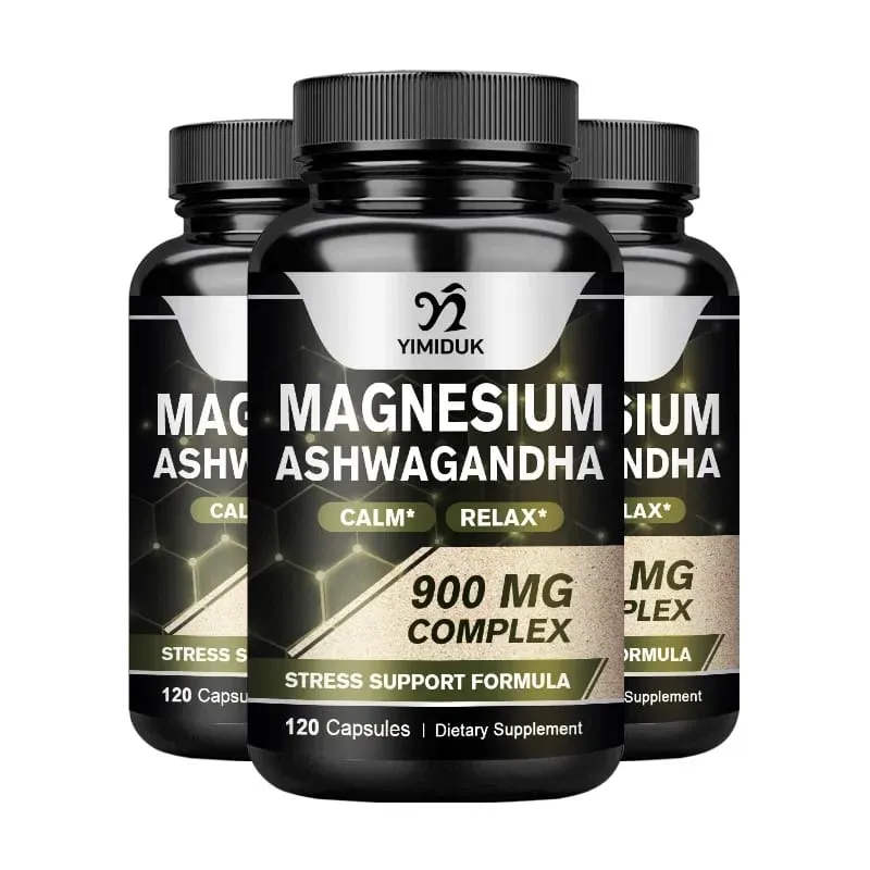 Magnesium + Ashwagandha Supplement with Magnesium Citrate Muscle Recovery Heart & Bone Health Calm & Relaxation — image 8