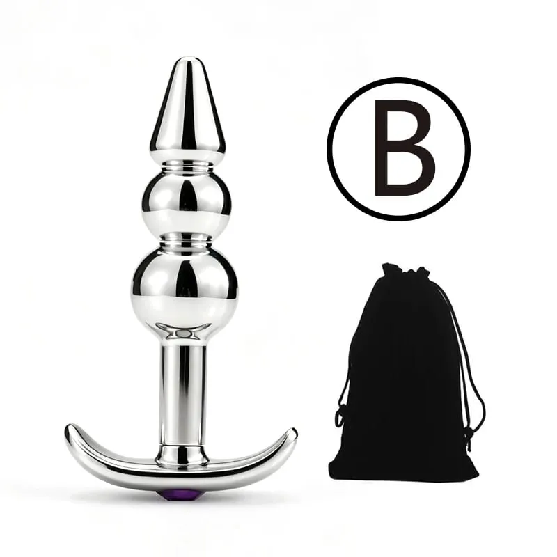 Metall Anal Perlen Butt Plug Set Tragbare Außentür Kleine Große Anal Plug G-punkt Dildo Einfügen Vagina Anus Sex spielzeug — image 8