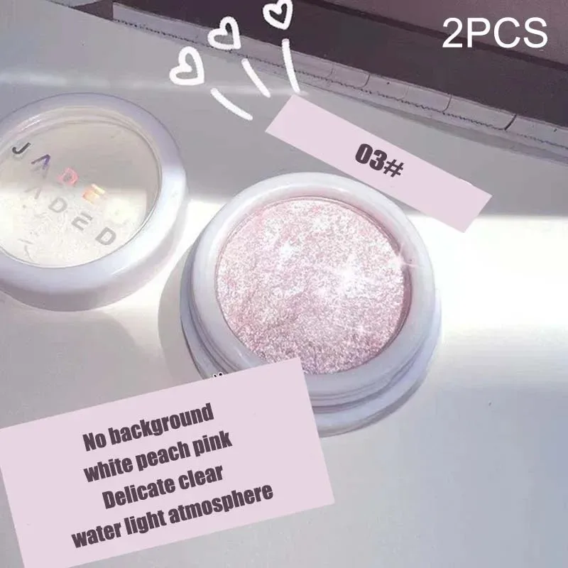 Monochromer Glitzer-Lidschatten, goldglänzender, erhellender Augen-Make-up, langanhaltender, aufhellender Augen-Make-up, perlmuttartiger Schimmer-Lidschatten — image 13