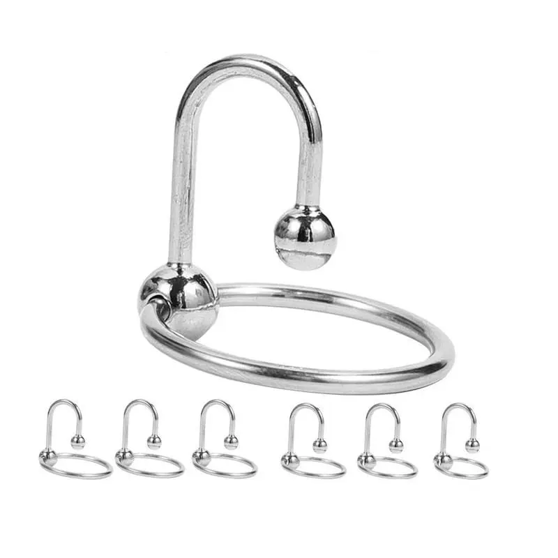 SM Niệu Đạo Dilator Gà Trống Vòng Thép không gỉ Xuất Tinh Trì Hoãn Dương Vật Nhẫn Đính Hạt Kim Loại Khóa Trễ Mỹ Dương Vật Cắm Đồ Chơi Tình Dục dành cho Nam — image 1