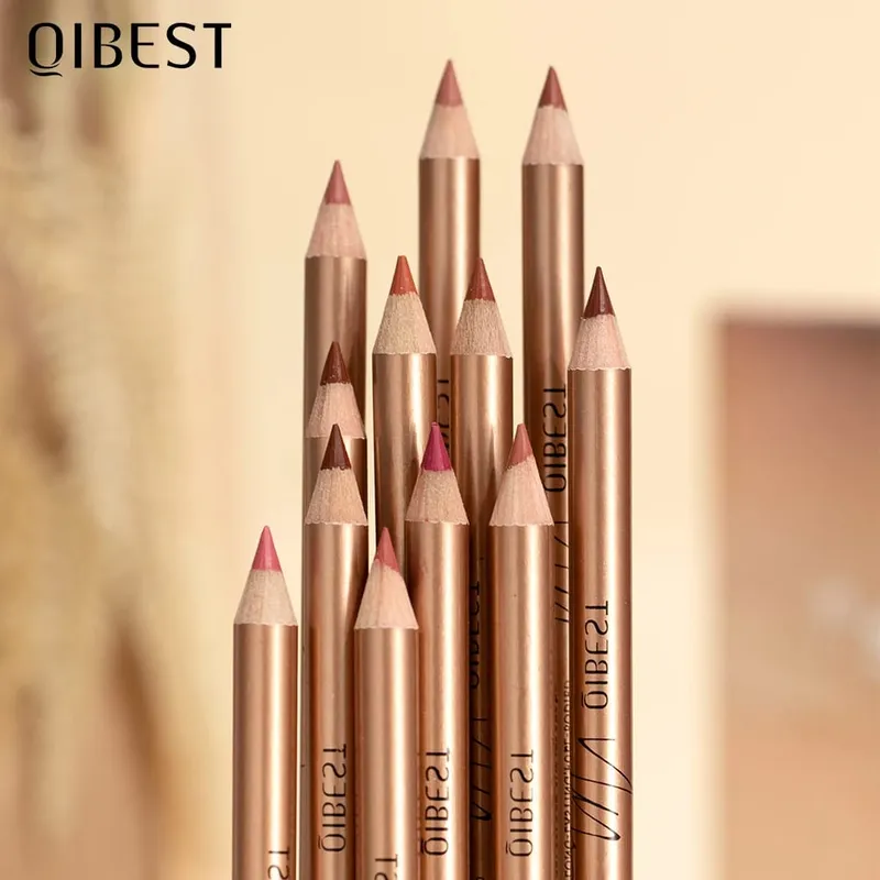 12 PCS Lipliner ชุด Waterproof Matte Lip Pencil ลิปสติก Lip Liner ปากกา Smooth Nude ลิปสติกปากกาสำหรับเครื่องสำอาง — image 2