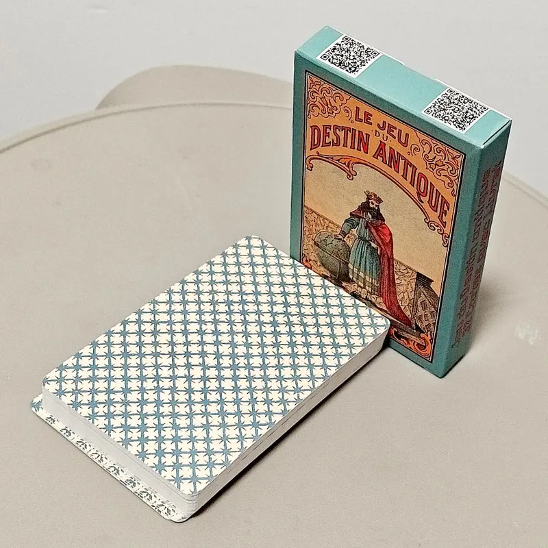 Cartes de divination antiques Vintage, 9x6cm, 32 cartes Oracle Deck Le Jeu Du Destin, cartes de cartomancie traditionnelles antiques