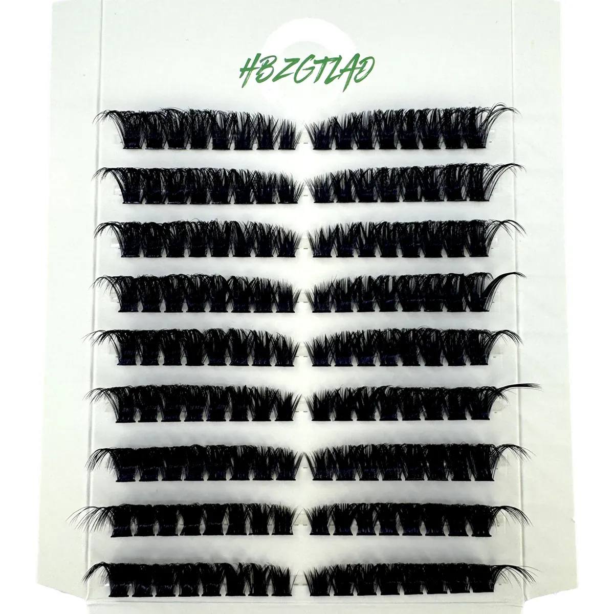 9-reihige, flauschige, lockige Wimpernbündel-Verlängerungslinie 60D/80D links/rechts, Katzenaugen-Wimpernverlängerungslinie, kann wiederverwendet werden — image 6