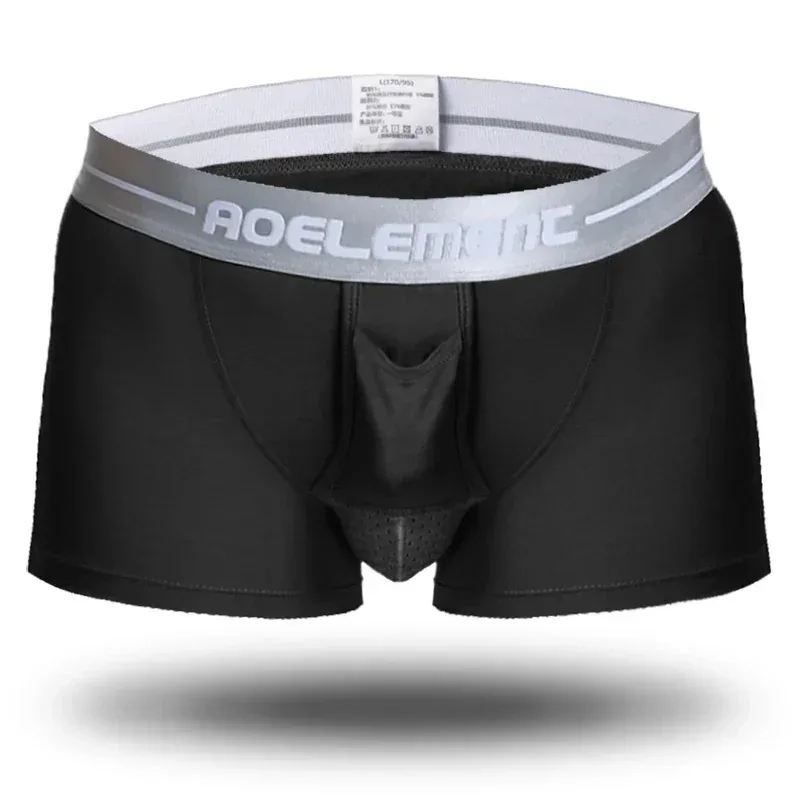 Kulseparerade underkläder Herrventilerade sommartorrkalsonger Is sidenväska isfriska boxers — image 26
