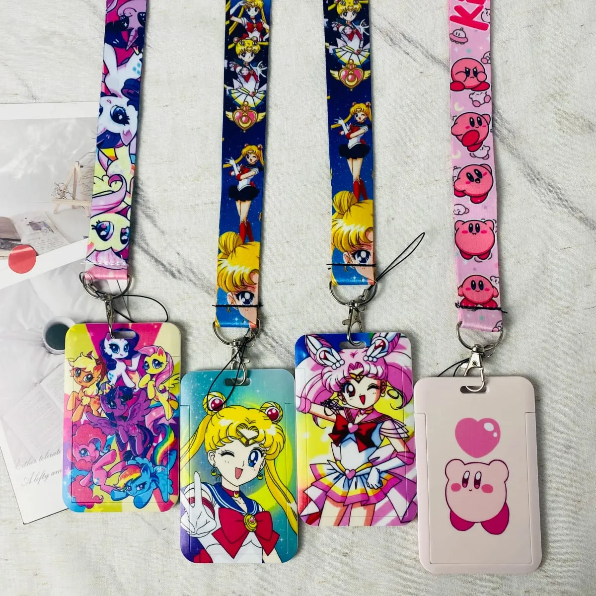 Anime etui na identyfikatory Kawaii etui na karty metra Minnie Student Campus smycz etui na karty akcesoria prezenty — image 1