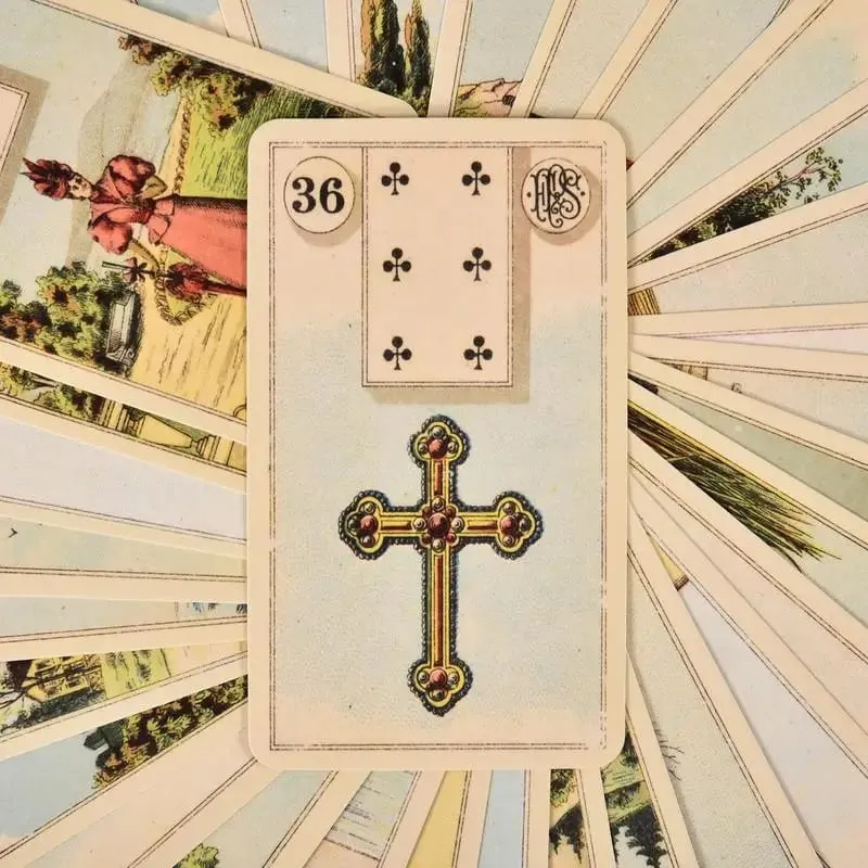 Alat Ramalan Tarot Grand Tableau Lenormand Kartu Oracle 36 Buah Kartu Tarot Pesta Papan Permainan Kartu Peramal Tarot — image 6