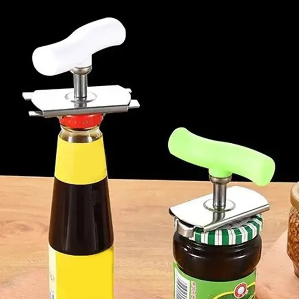 Abridor de tarros multiusos de acero inoxidable | Herramienta ajustable que ahorra mano de obra para tapas de botellas y latas | Aparatos comerciales para cocina y hogar — image 7