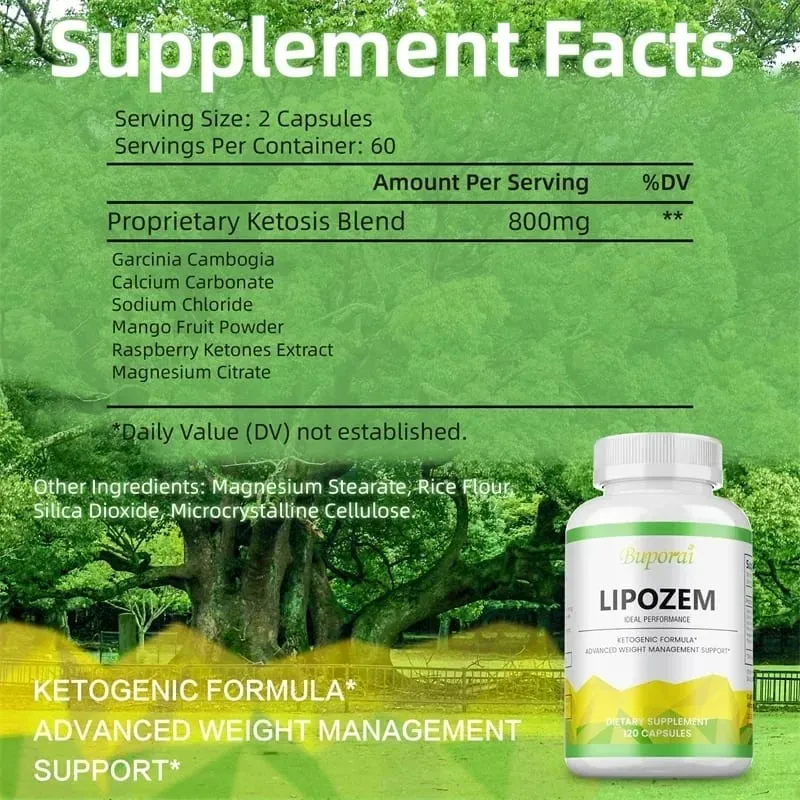 Capsules Lipozem - Santé digestive Suppression de l'appétit Métabolisme Gestion du poids — image 2