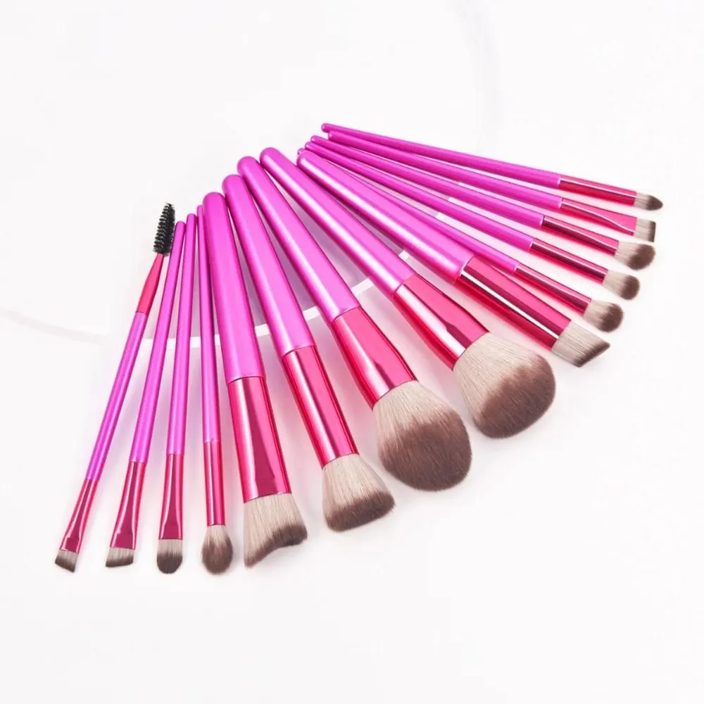 1-14 pezzi Pennelli per trucco Set di strumenti Kit di strumenti per pennelli per ombretto Eyeliner Pennelli per cosmetici Maquiagem Morbidi per la pelle — image 4