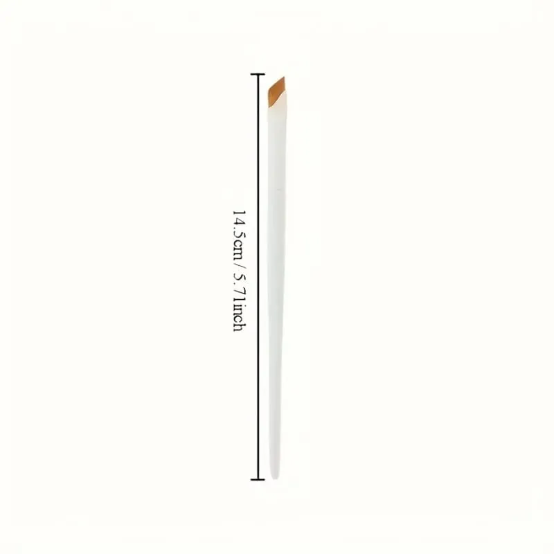 1-teiliges weißes Porzellan-Präzisionswinkel-Eyelinerstift- und Augenbrauenpinsel-Set – Nylonpinsel, geeignet für alle Hauttypen — image 5