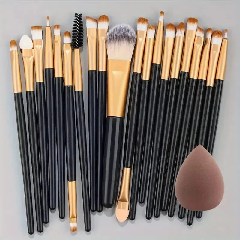 8st-20st sminkborstar set Mjuk fluffig ögonskugga Borste detalj Concealer Blush Loose Powder Foundation Highlighter Beauty Tool — image 10