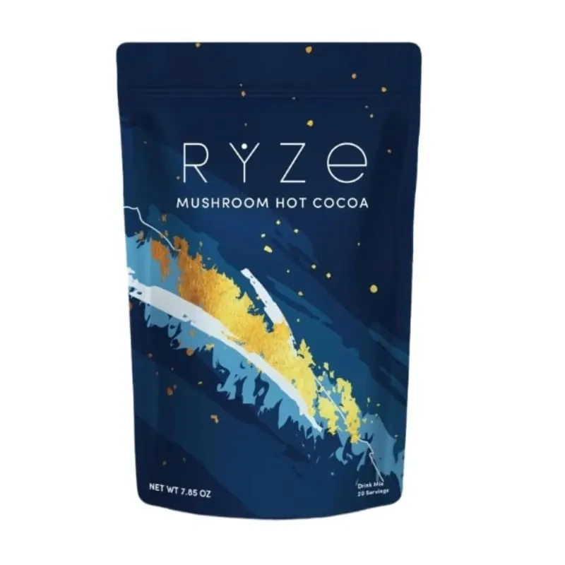 Integratore per dormire con cacao in polvere ai funghi con 6 miscele di funghi adattogeni Reishi L-teanina e glicina per aiutare ad addormentarsi