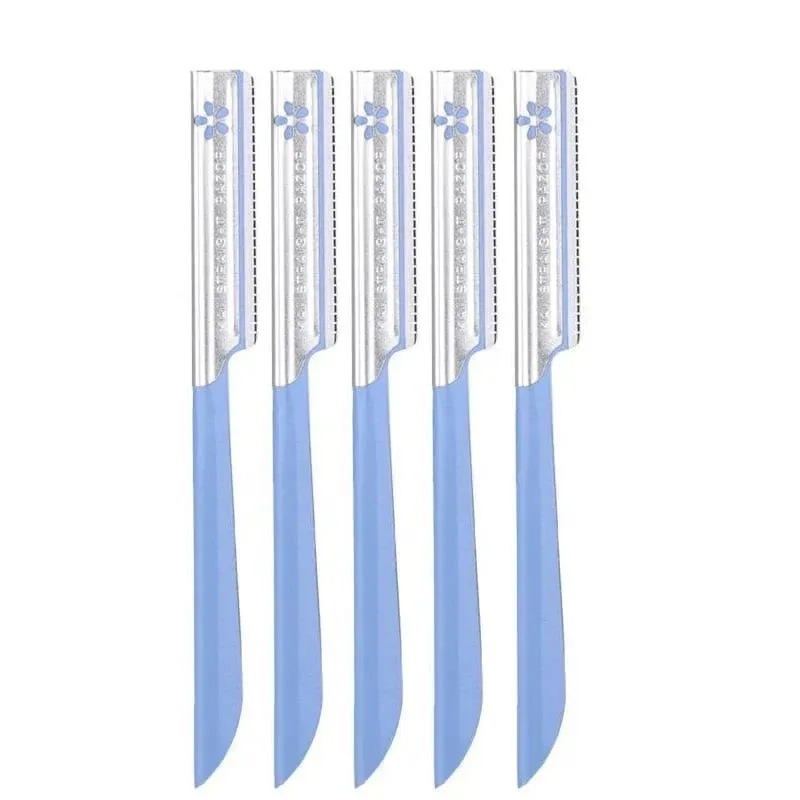 5pc Eyebrow Epilator Sets for Women Makeup Beauty Eyebrows Hair Removal Styling Tool Steel Blade Facial Razor Trimmer — image 7