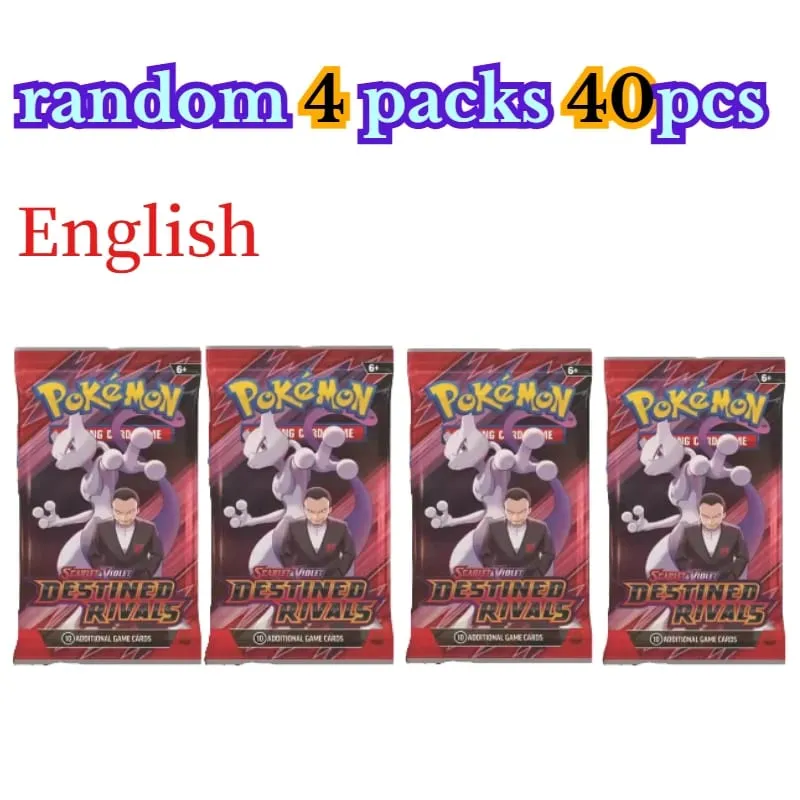 fun 40 Pieces Pokemon Card Pack 4 Sets Sun Moon Violet 151 English Trading Cards Collectible Toys Halloween Gift Fantasy Sci Fi — image 22