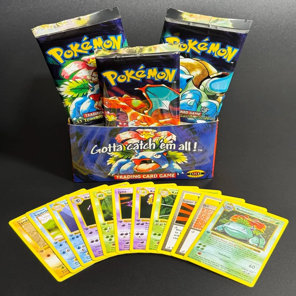 1ST Edition ชุดฐาน 1999 Booster Pack TCG ชุดฐานไม่จำกัดการ์ดเกม Pokemon Charizard Blastoise Venusaur PTCG สะสม — image 6