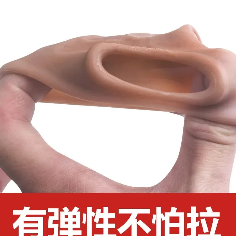 14/16/20 CENTIMETRI Realistico Manicotto Del Pene Extender Riutilizzabile Dildo Preservativo Eiaculazione di Ritardo Cazzo Allargamento Giocattoli Del Sesso per Gli Uomini — image 4