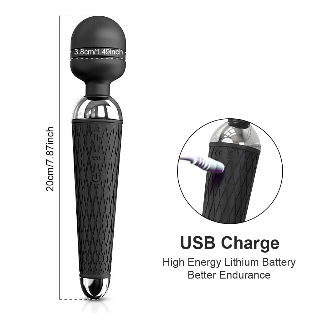 AV Vibrator for Women Clitoris Stimulator Nipple G Spot Magic-Wand Dildo Female Vibrating Masturbation Adult Sex Toy for Women — image 5