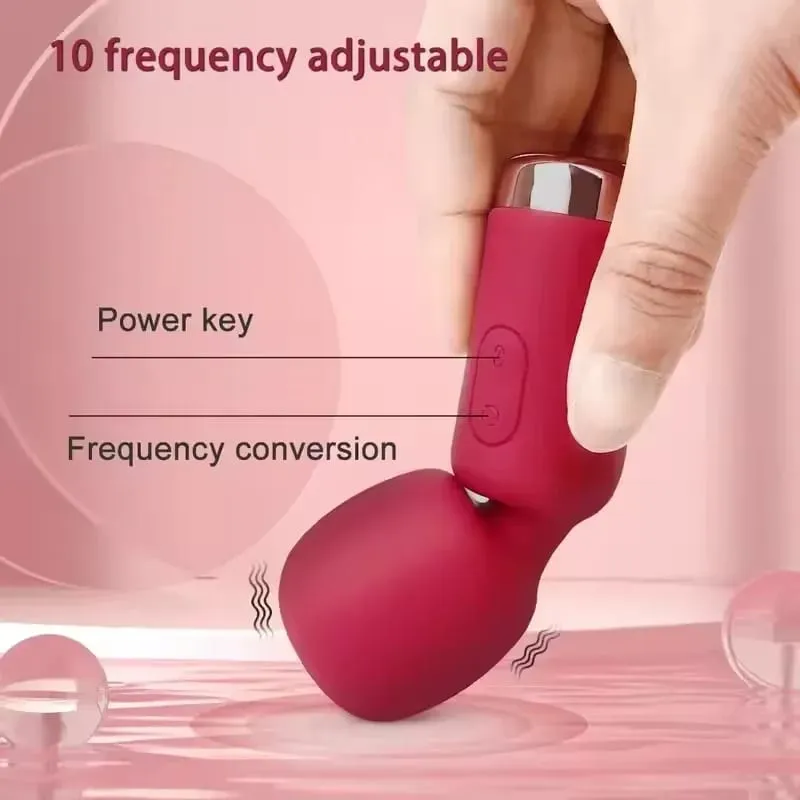 Vibromasseur AV puissant pour femme, stimulateur de Clitoris du point G, baguette magique, masseur de mamelon, gode masturbateur, jouet sexuel pour femme de 18 ans et plus — image 2