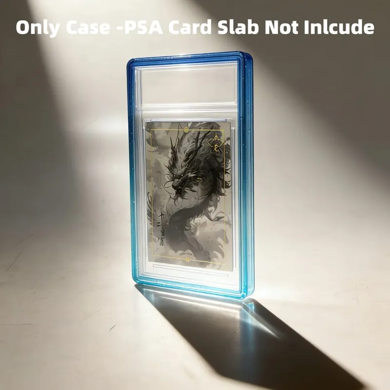Glitzernde TPU-Slab-Stoßstangenschutzhülle mit schützender Haut und transparenter Rückseite für PSA 35PT-Sammelkarten — image 15