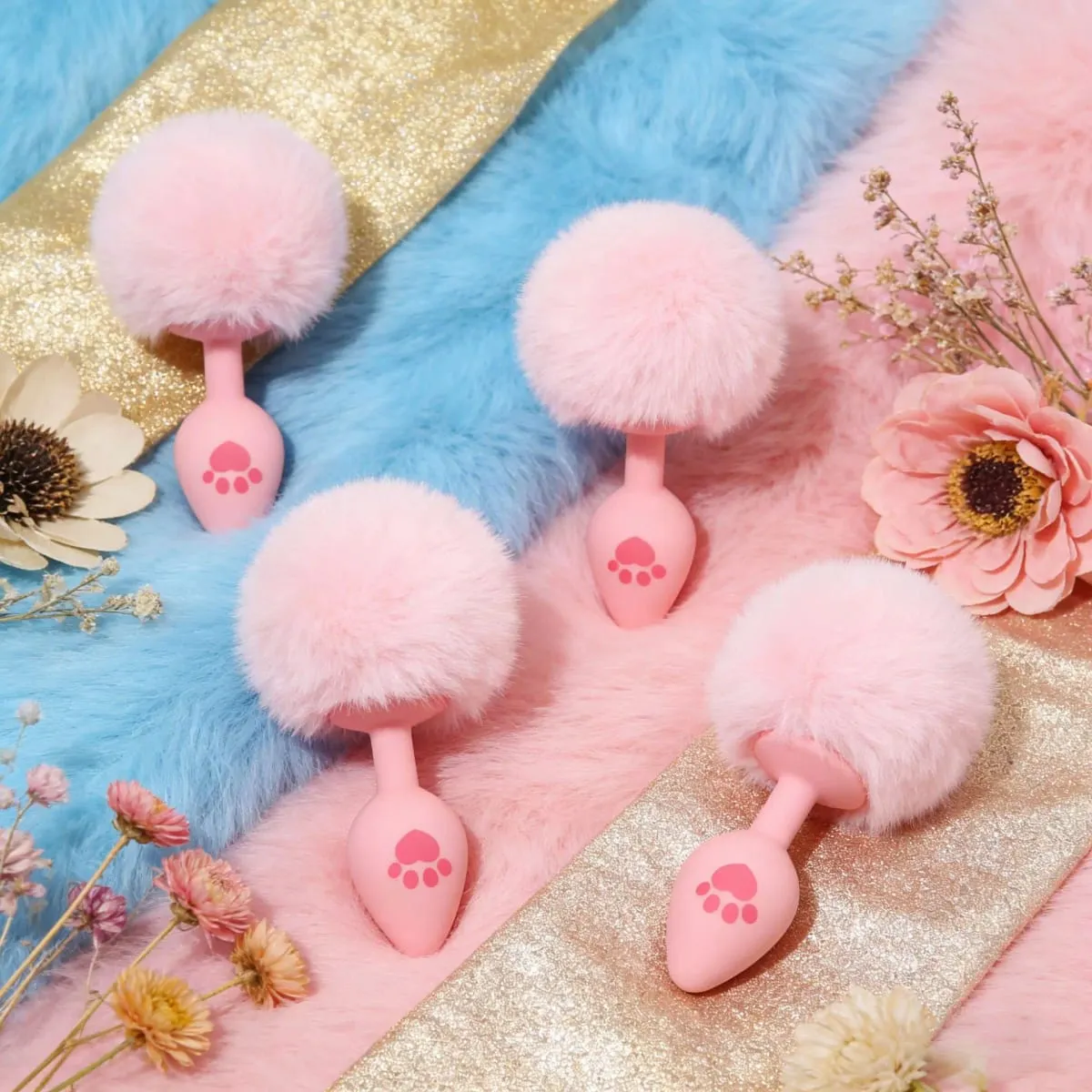 4 ขนาดสีชมพูน่ารัก Cat's PAW พิมพ์ซิลิโคน Anal Plug Soft TAIL BUTT Plug ผู้ใหญ่เกม Anal ลูกปัดเร้าอารมณ์ COSPLAY เพศของเล่นสำหรับผู้หญิง — image 4