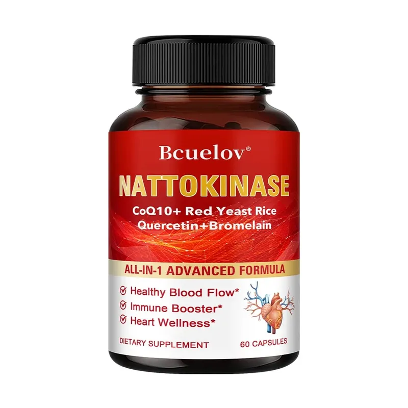 Red Yeast Rice Capsules - with CoQ10 Benefits Cardiovascular Blood Circulation Heart Health and Energy Production — image 9