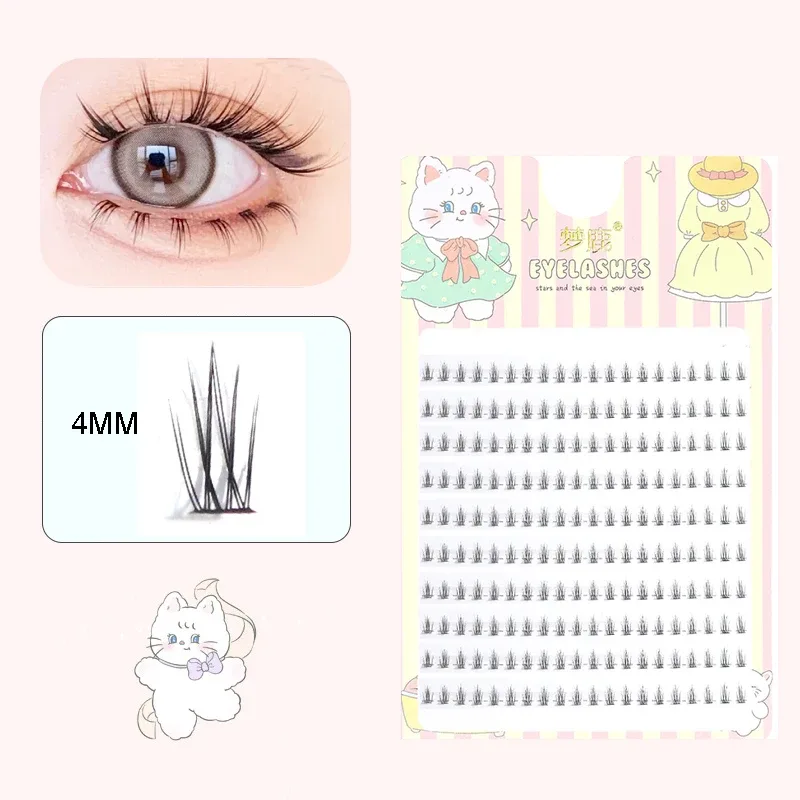 J Curl V Shape Under Eyelash Comic Eye Lashes Natural Bottom Lashes Soft Manga Eyelashes Bunches Eyelash Clusters Korean Makeup — image 28