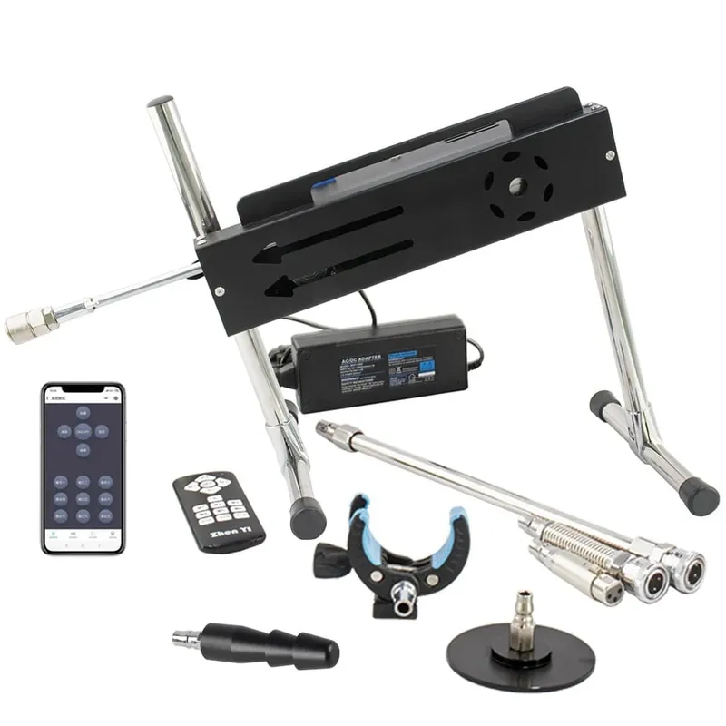 Yapay Penis Ekleri ile 200W Süper Güçlü İnme 1-15cm Otomatik Mastürbasyon Makinesi Destek Üç Kontrolör Seks Makineleri