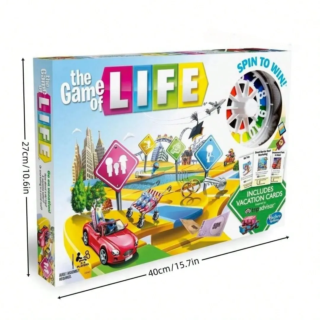 Gioco da tavolo di simulazione della vita - Gioco di società con ruota girevole (2-4 giocatori) Gioco da tavolo Gioco di carte Ideale per riunioni di famiglia Regalo — image 4