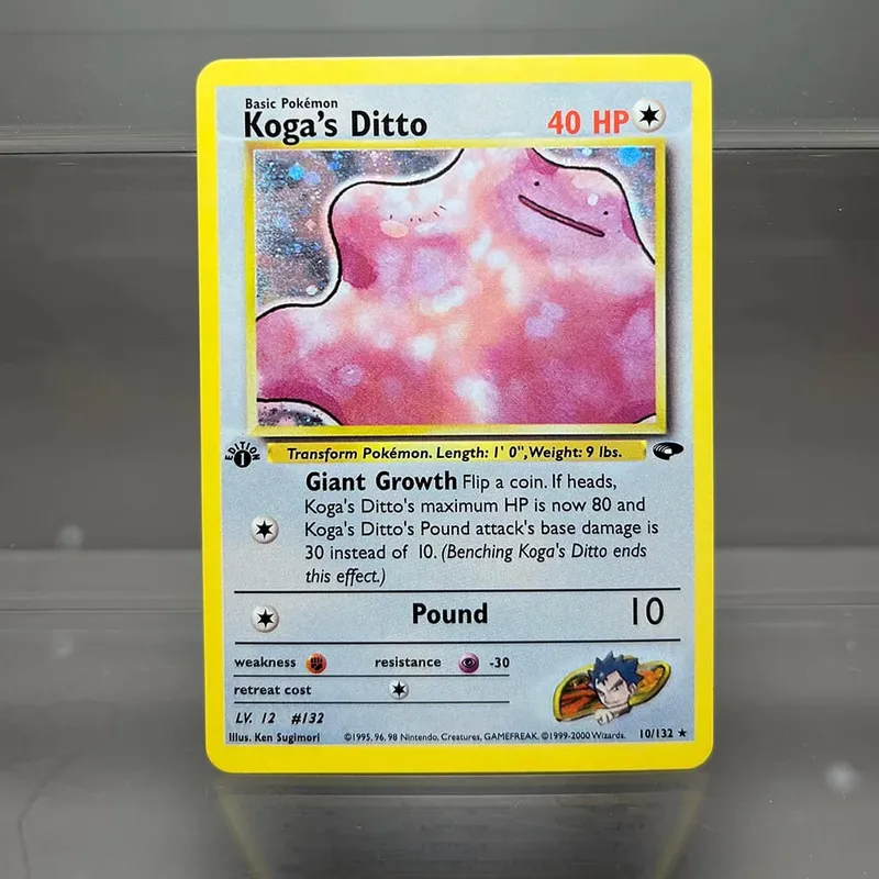PKM Cards 1st Edition Gym Challenge 1996 Base Set Single Foil Cards Mewtwo Gengar Raichu Game Collection Cards PTCG Proxy Cards — image 15