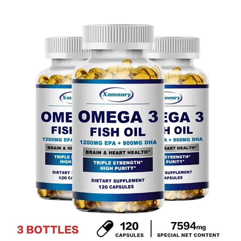 Minyak Ikan Omega 3 - Menyokong Sistem Saraf Otak Baik untuk Kardiovaskular & Kesihatan Kulit Antioksidan — image 8