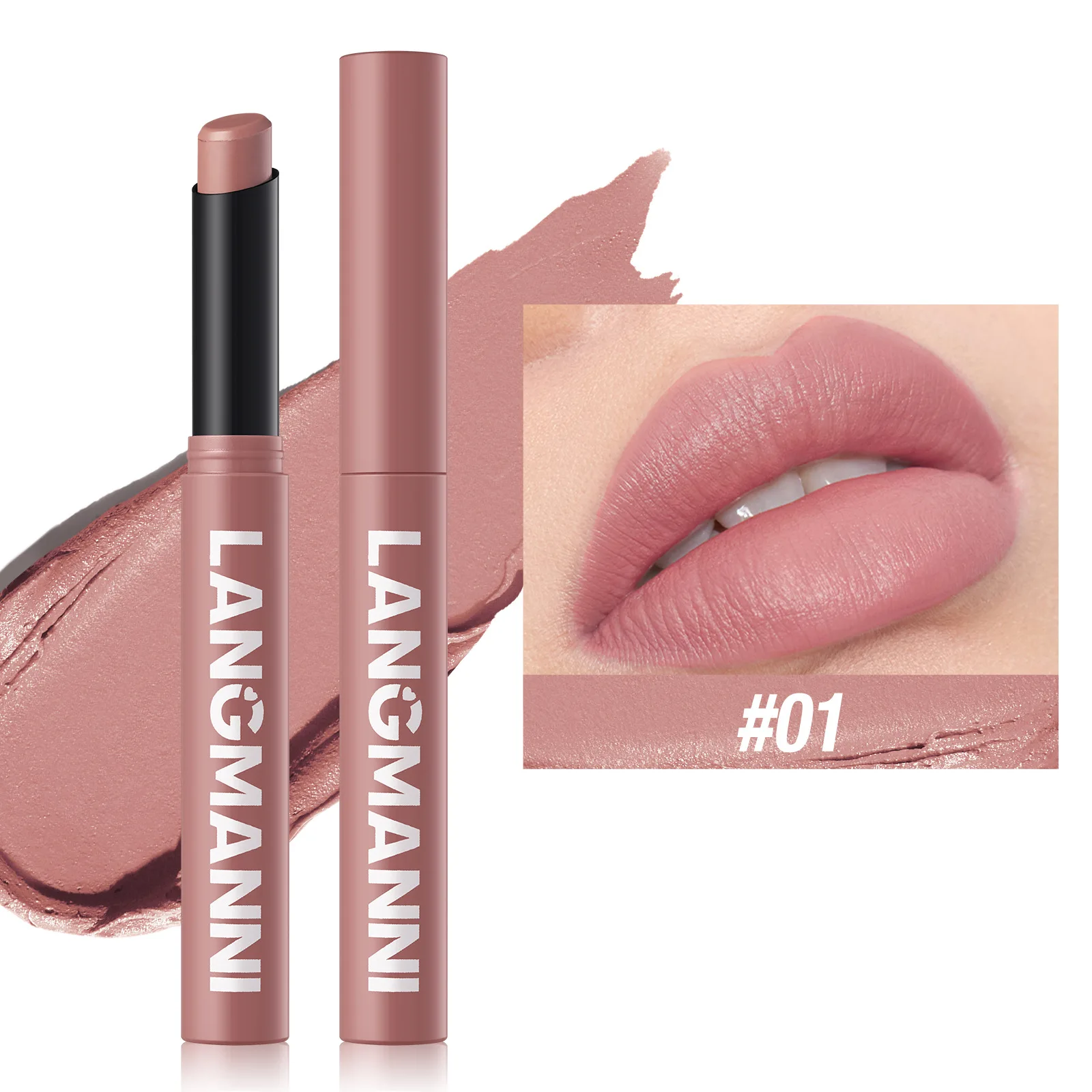 New Rotating Velvet Matte Lipstick Long Lasting Waterproof Lipstick Non-Stick Cup Lip Stain Tint Cosmetics Pencil Liner Makeup — image 13