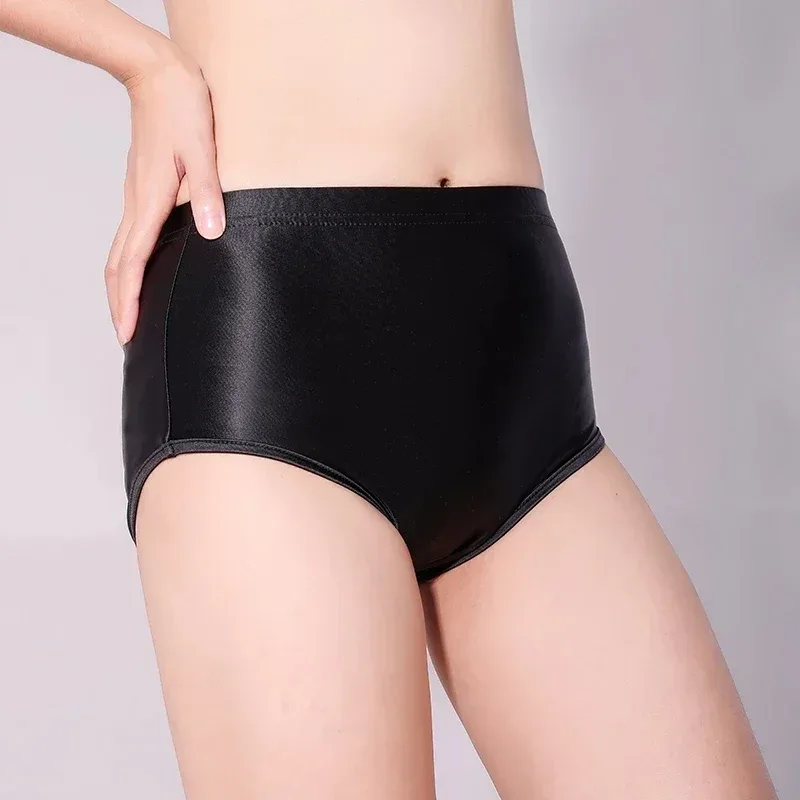 Glossy Seamless Spandex Shorts Silky Smooth Sexy Solid Pants High Waist Tights Biker Running Workout underwear men briefs — image 2