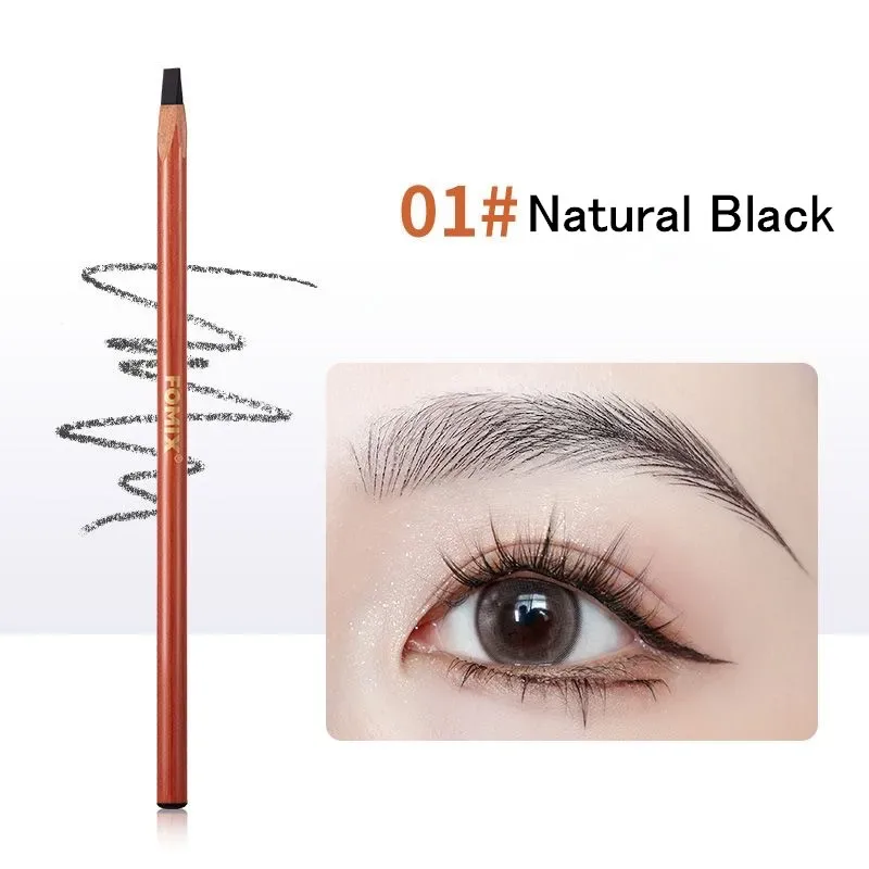 Harter Microblading-Augenbrauenstift, wasserfester Augenbrauenstift-Definierer, langlebiger natürlicher Wild-Brow-Applikator, einfach zu tragen