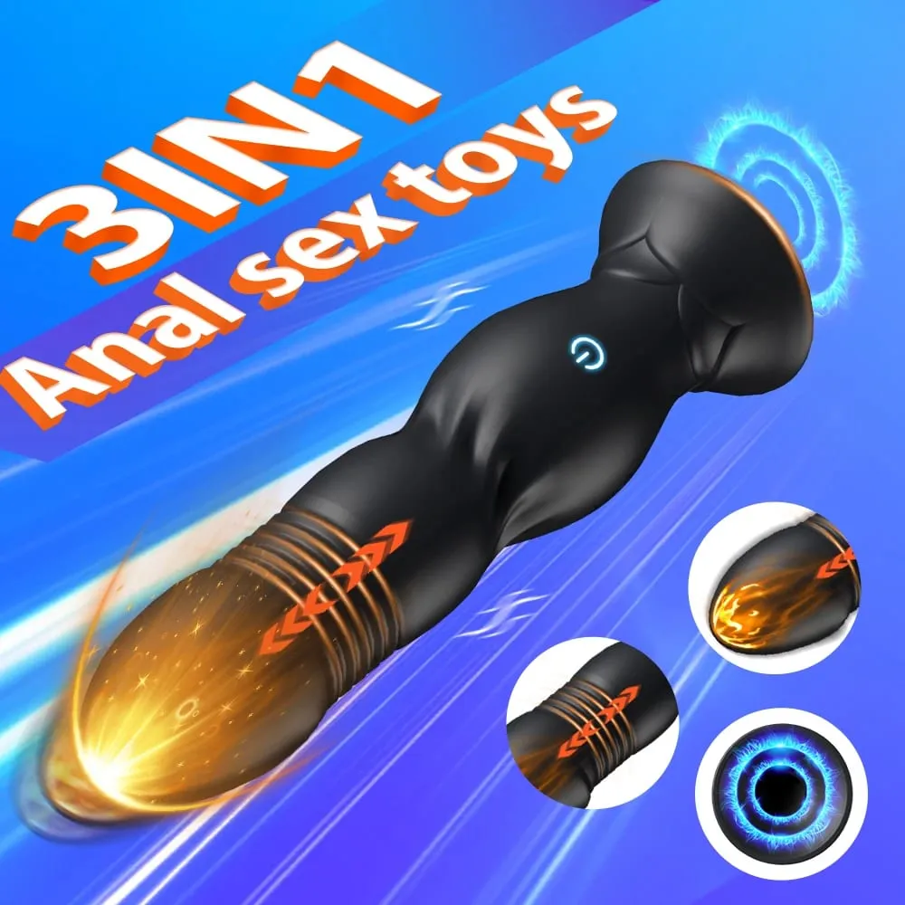 Masajeador de próstata con Control inalámbrico de campo de lujo, vibrador telescópico, tapón Anal para hombres, consolador, adultos, Juguetes sexuales para mujeres, hombres y Gay — image 2