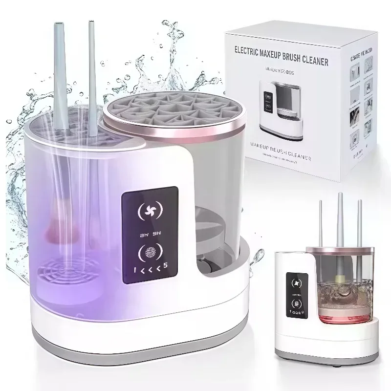 3 IN 1 USB 電動メイクブラシクリーナーマシン自動速乾性ポータブル化粧ブラシ洗浄および乾燥ツール