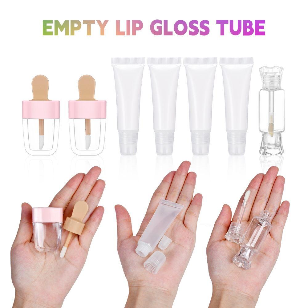 リップグロスベースセット リップグロス作成キット Diy リップグロスキット 保湿栄養 女の子用 キッズギフト リップグロスパックセット 化粧品 — image 5