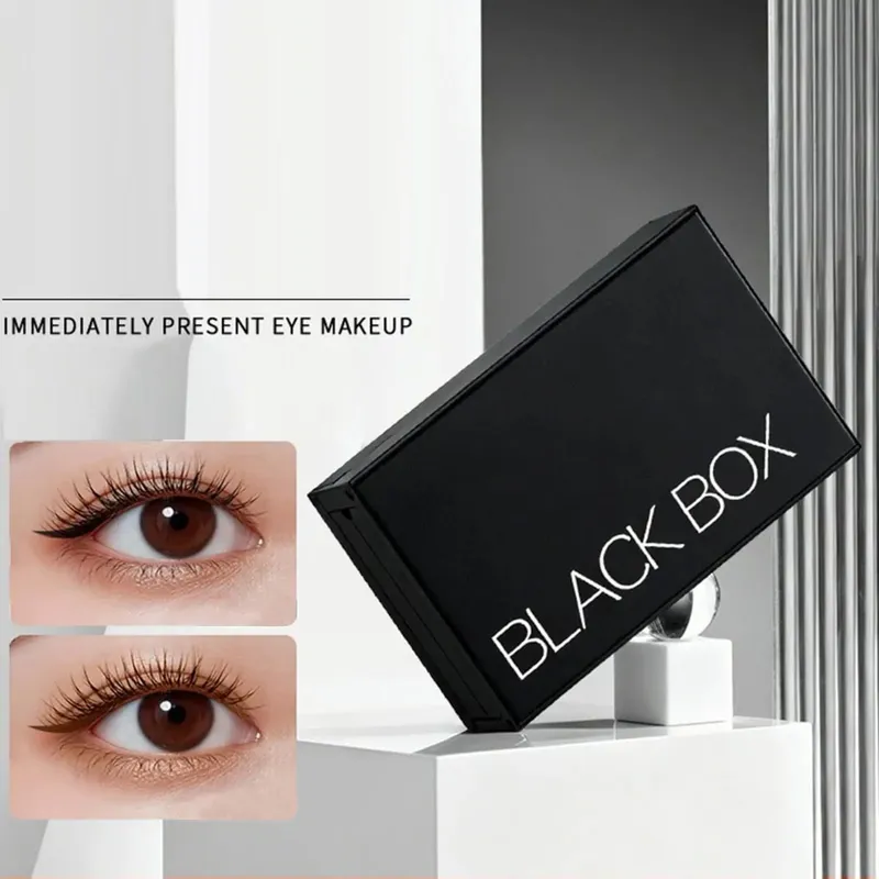 Kit di timbri per trucco per occhi Bellezza di lunga durata Timbro per ciglia inferiori Eyeliner e set di talpa Set di applicazioni antiscivolo per trucco per occhi