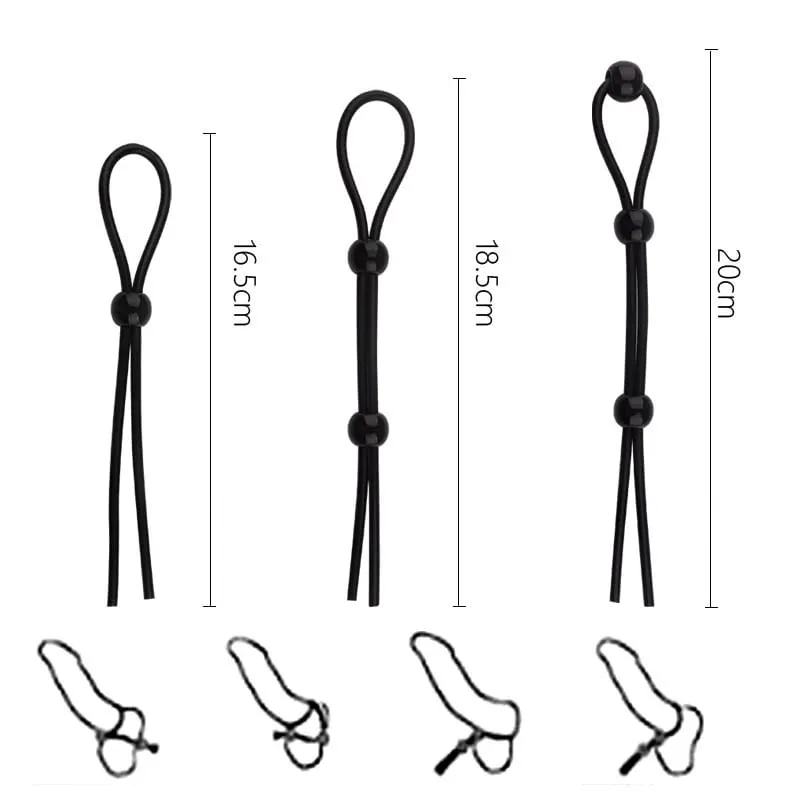 Anillos ajustables de silicona con retardo de tiempo para la erección, anillos sexis para pene, productos sexuales, electrodomésticos para hombres y productos para adultos — image 4