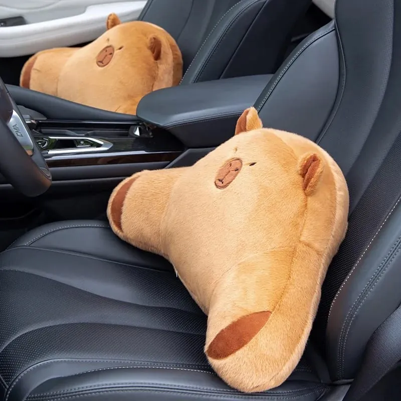 50 cm roztomilý polštář Capybara Pohodlný polštář bederní opěrky do auta Polštář bederní opěrky Vhodné pro domácí i kancelářské použití — image 4