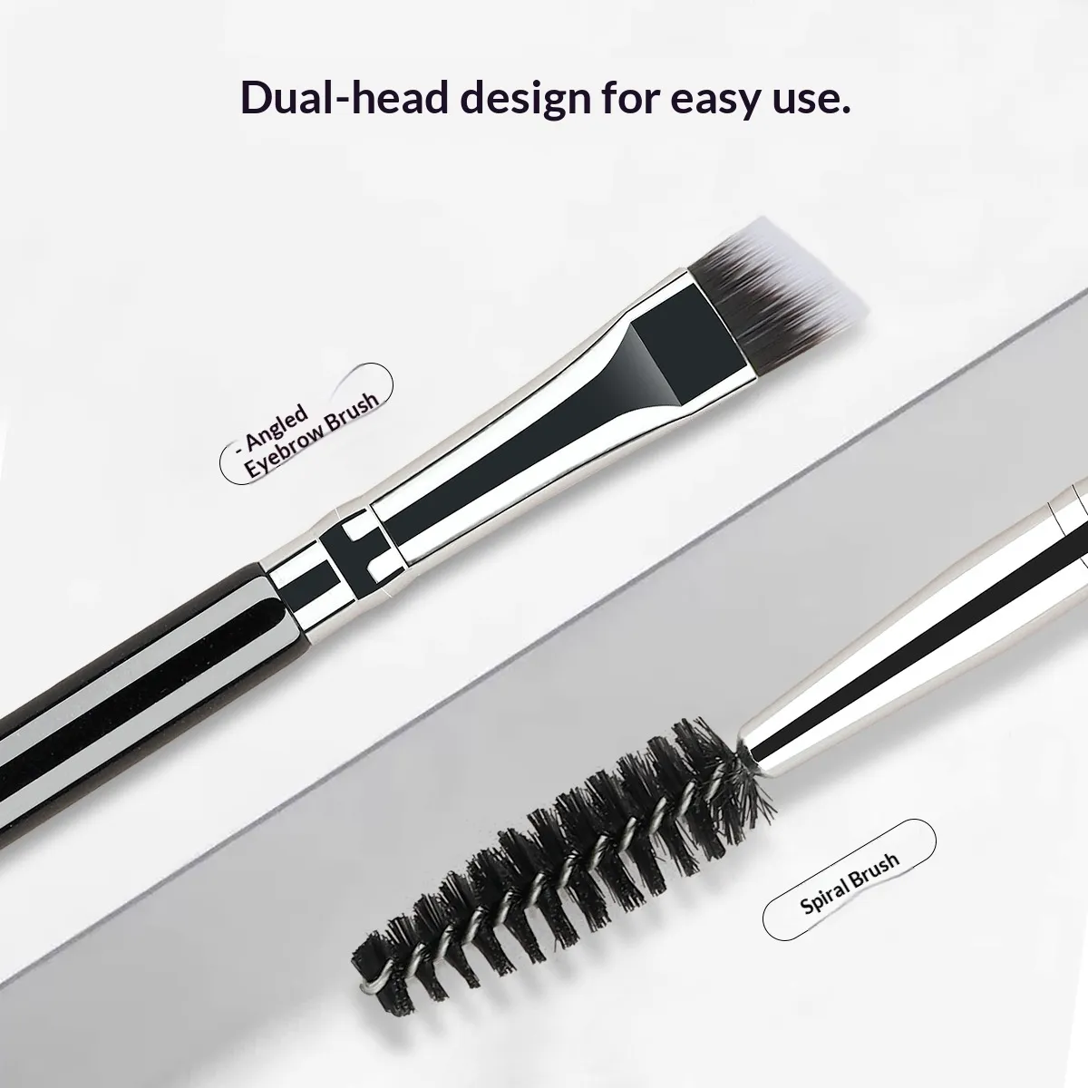 2 in 1 Double Ended Eyebrow Brush and Eyelash Comb Eyeshadow Blending Makeup Tool Eyeshadow Makeup Brushes — image 2