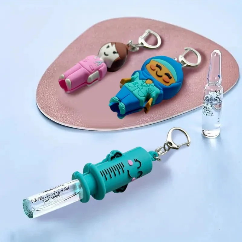 TT1pc Untuk Jururawat Rumah Dan Doktor Pemotong Getah Bantuan Ubat Alat Pemutus Vial Alat Pembuka Botol Ampul Berbentuk Syringe Rantai Kunci Pembuka Botol — image 2