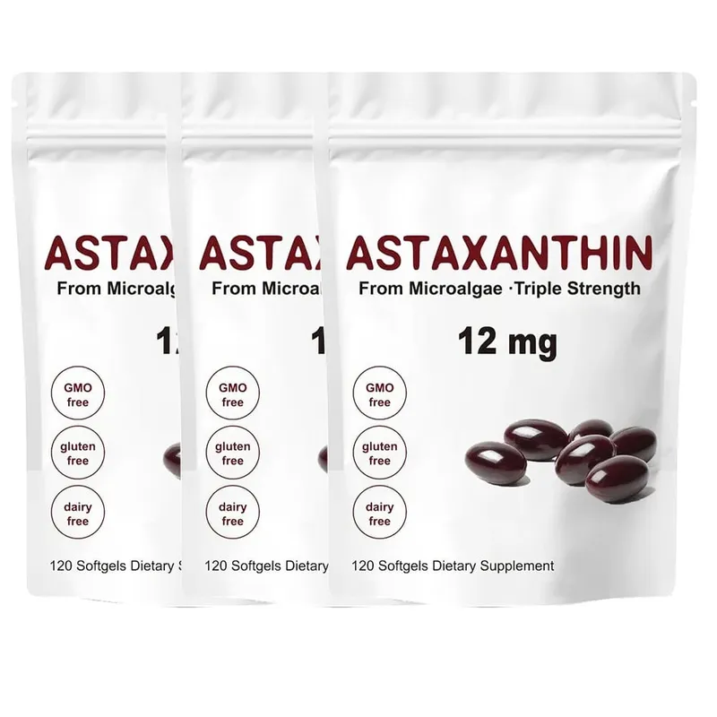 Astaxanthin 12mg 120 Softgels Triple Strength Premium Antioxidant Supplements Support Eye Skin Joint & Immune System Health — image 9
