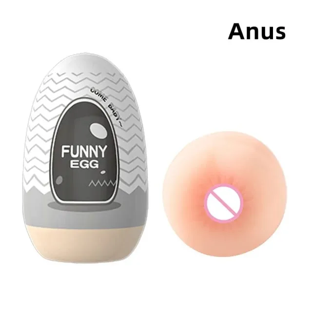 Cups Masturbator Ei Draagbare Stimulator Penis Massager Zacht Rubber Volwassen Speeltjes voor Mannen Realistische Vagina Pocket Kut