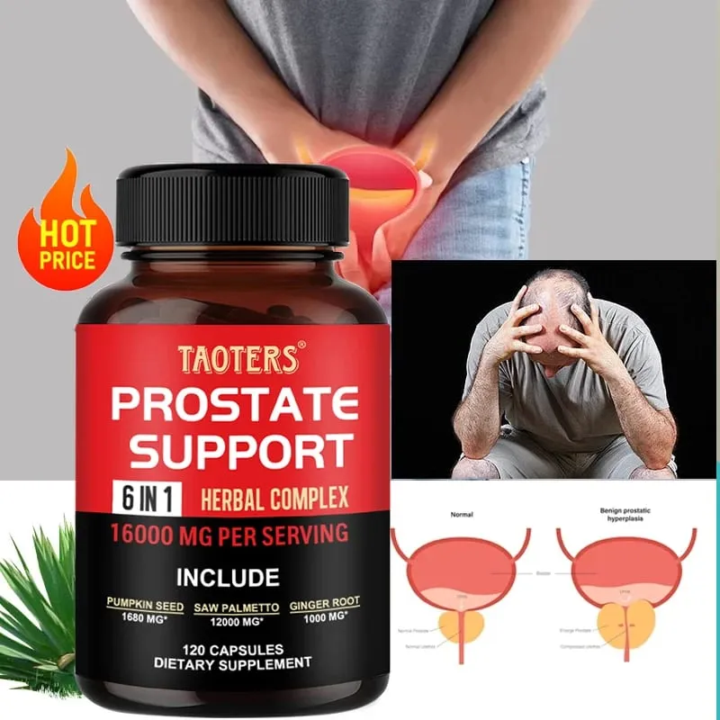 Palmier nain naturel – Le supplément de soutien à la santé de la prostate améliore la fréquence et l'urgence des toilettes, favorise une croissance saine des cheveux. — image 1