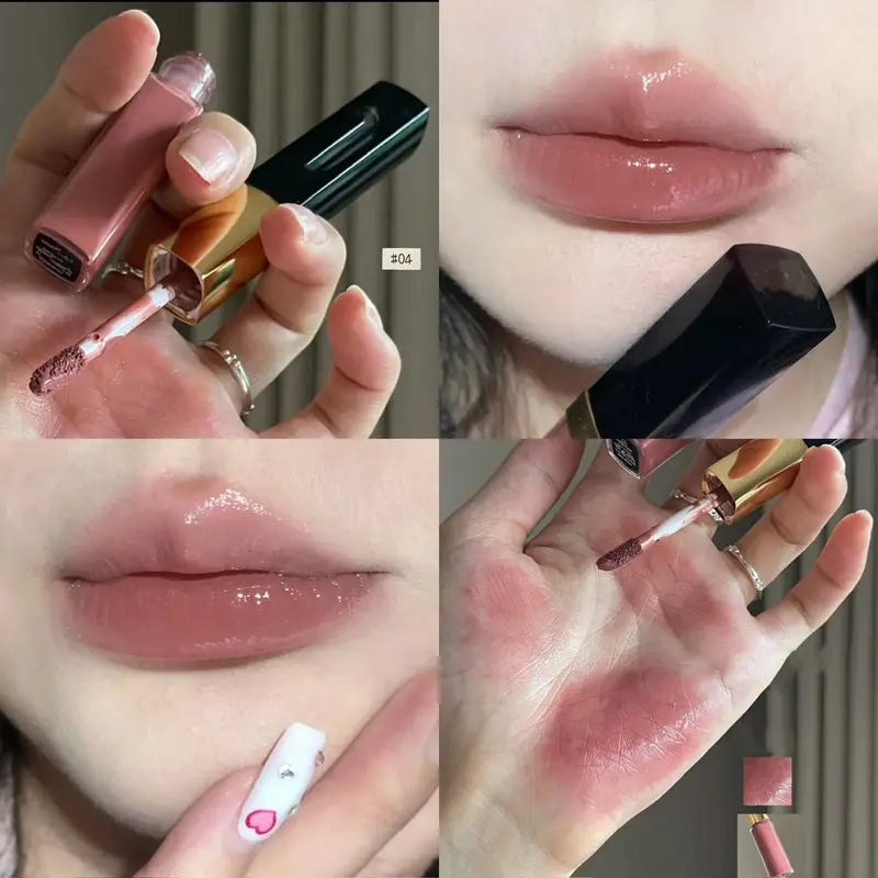 Hgn Dual Ended Matte and Gloss Lip Gloss ลิปกลอสเนื้อแมตต์ ดิวอี้ เคลือบเงา สีติดทนนาน ปรับโทนสีผิวให้กระจ่างใส แต่งหน้าได้หลากหลายสไตล์ — image 2