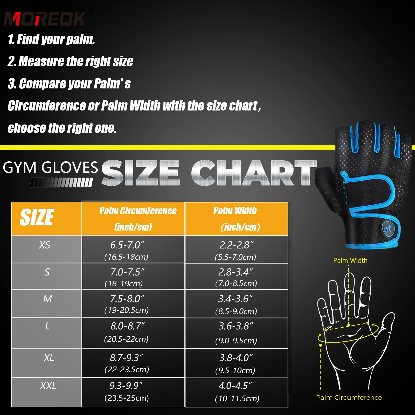 Guanti da palestra Traspiranti Antiscivolo Pull Up Allenamento Yoga Body-building Esercizio Fitness Allenamento Guanti per sollevamento pesi Uomo — image 6