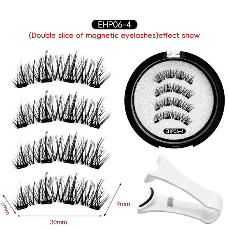 ใหม่ขนตาปลอมชุด 3D ธรรมชาติผลขนตาแม่เหล็กแบบใช้ซ้ำได้แต่งหน้า False Lashes Beauty Eyelashes อุปกรณ์ — image 9