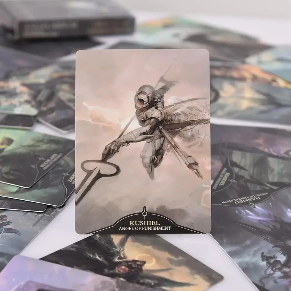 Angelarium Oracle Of Emanations Card Games 33 pezzi Giochi da tavolo versione inglese
